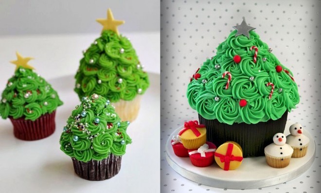 Hình ảnh những chiếc bánh Cupcake đẹp và dễ thương cho giáng sinh -4