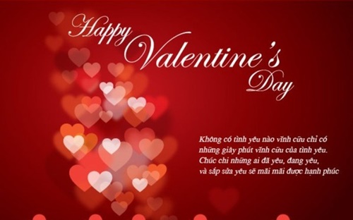 Lời chúc Valentine hay ý nghĩa nhất tặng người yêu bằng hình ảnh 1
