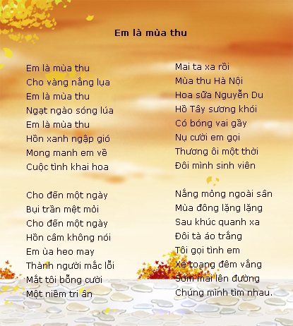 Những bài thơ về mùa thu hay nhất 2015 -3