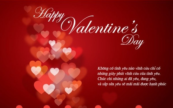 Những lời chúc valentine ngọt ngào hay nhất dành cho người yêu ngày 14-2 -3